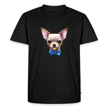 Chiens Chihuahua Chien Chihuahua Chihuahua Puppy Dog Propriétaires - T-shirt Premium bio Homme - noir - Devant - Nico (187cm)