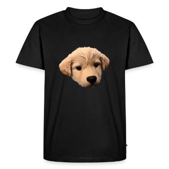 Labrador, propriétaire du chiot Labrador Retriever - T-shirt Premium bio Homme - noir - Devant - Nico (187cm)