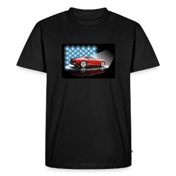 Camaro 2011 à 2016 - T-shirt Premium bio Homme - noir - Devant - Nico (187cm)