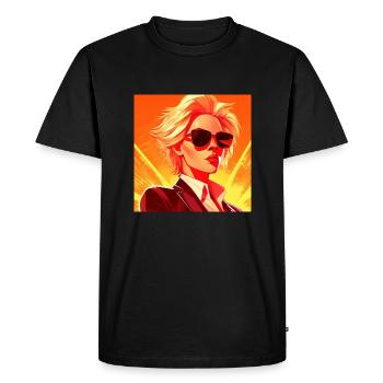 Sun Women #5 - Men's Premium Organic T-Shirt - black - Front - Nico (187cm)