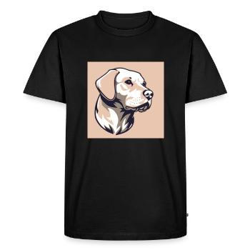 Labrador - Men's Premium Organic T-Shirt - black - Front - Nico (187cm)