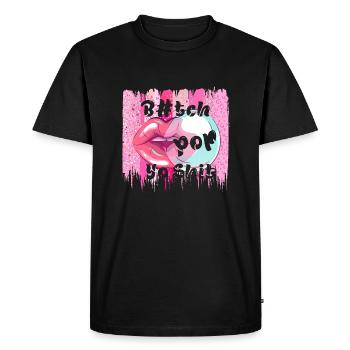 Summer surf croatia beach paradise party vibes - Men's Premium Organic T-Shirt - black - Front - Nico (187cm)