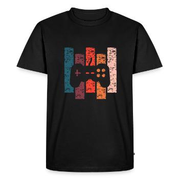 Vintage gift console - Men's Premium Organic T-Shirt - black - Front - Nico (187cm)