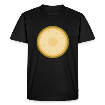Ananas tranché - T-shirt Premium bio Homme - noir - Devant - Nico (187cm)