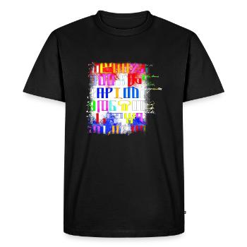 Glagoljica croatia hrvatska kroatia hrv police - T-shirt Premium bio Homme - noir - Devant - Nico (187cm)