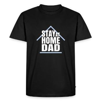 STAY AT HOME DAD - Men's Premium Organic T-Shirt - black - Front - Nico (187cm)