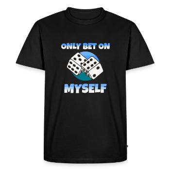 Pariez uniquement sur moi-même - T-shirt Premium bio Homme - noir - Devant - Nico (187cm)
