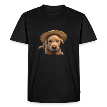 Propriétaires de chiens Golden Retriever chiots chiens - T-shirt Premium bio Homme - noir - Devant - Nico (187cm)