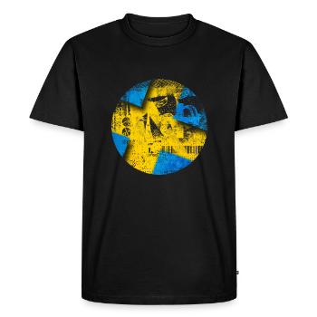 Sweden Sweden flag national norden skandinavia - Men's Premium Organic T-Shirt - black - Front - Nico (187cm)