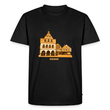 Werne Rathaus Lippe Münsterland North Rhine-Westphalia - Men's Premium Organic T-Shirt - black - Front - Nico (187cm)