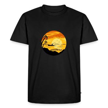 Meilleure relaxation - T-shirt Premium bio Homme - noir - Devant - Nico (187cm)