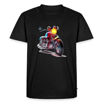 Chaque moto raconte sa propre histoire - T-shirt Premium bio Homme - noir - Devant - Nico (187cm)