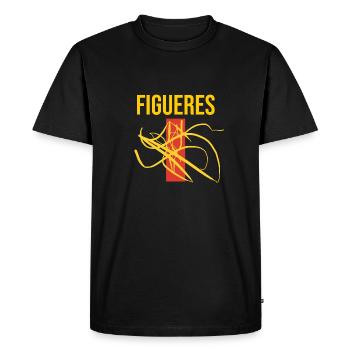 Spanish city of art Figueres - Men's Premium Organic T-Shirt - black - Front - Nico (187cm)