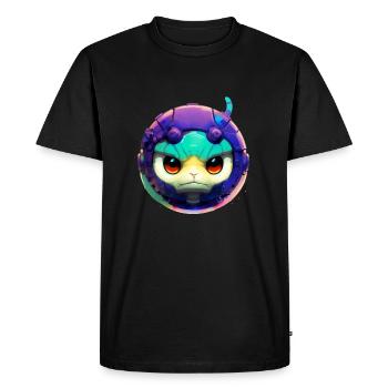 Dragon extraterrestre - T-shirt Premium bio Homme - noir - Devant - Nico (187cm)