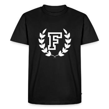 Letter f sport - Men's Premium Organic T-Shirt - black - Front - Nico (187cm)