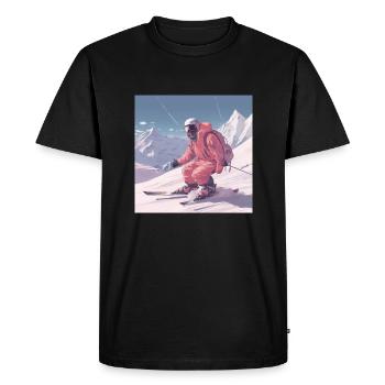 Discover the Enchanting Alpine Beauty - Men's Premium Organic T-Shirt - black - Front - Nico (187cm)