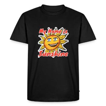 Sayings - Men's Premium Organic T-Shirt - black - Front - Nico (187cm)