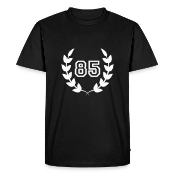 85th birthday-gift idea 85 years - Men's Premium Organic T-Shirt - black - Front - Nico (187cm)