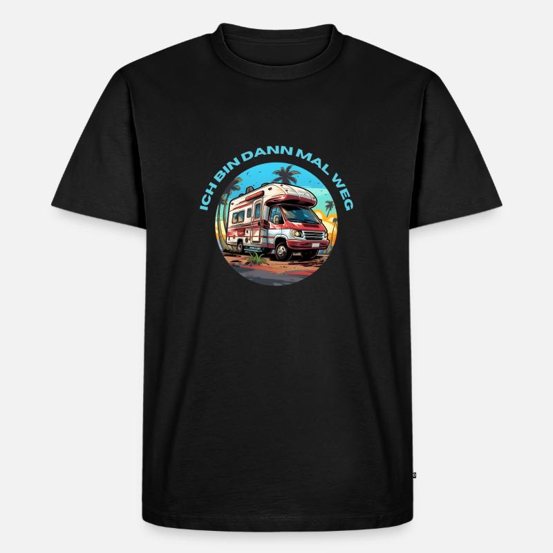 Ich bin dann mal weg - Männer Premium Bio T-Shirt - Schwarz