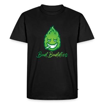 Bud Buddies - T-shirt Premium bio Homme - noir - Devant - Nico (187cm)