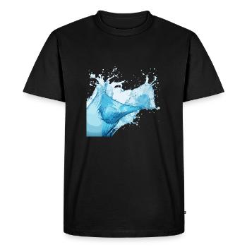 Water splashes! - Men's Premium Organic T-Shirt - black - Front - Nico (187cm)