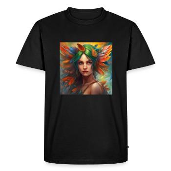 Elfe 1 - T-shirt Premium bio Homme - noir - Devant - Nico (187cm)