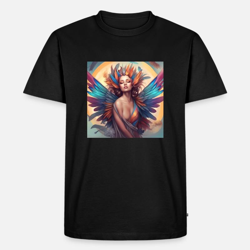 Rainbow Elf7 - Männer Premium Bio T-Shirt - Schwarz