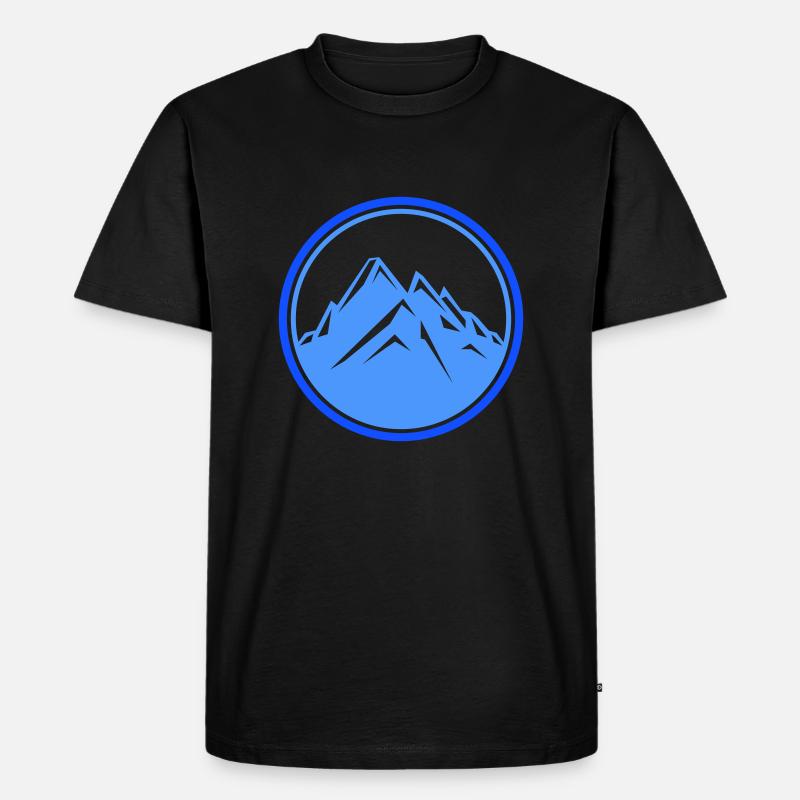 berge - Männer Premium Bio T-Shirt - Schwarz