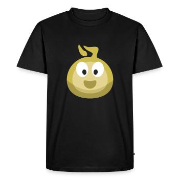 Element Luft (Bubble) - Men's Premium Organic T-Shirt - black - Front - Nico (187cm)