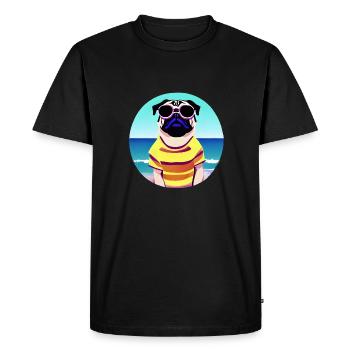 Dog Owners Bulldog Dogs Dog Dog Owners - Men's Premium Organic T-Shirt - black - Front - Nico (187cm)