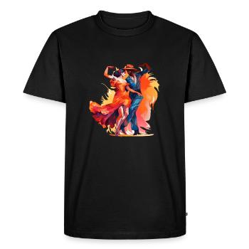 Mambo is known all over the world - Men's Premium Organic T-Shirt - black - Front - Nico (187cm)