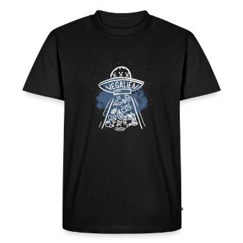 Vegalien - Men's Premium Organic T-Shirt - black - Front - Nico (187cm)