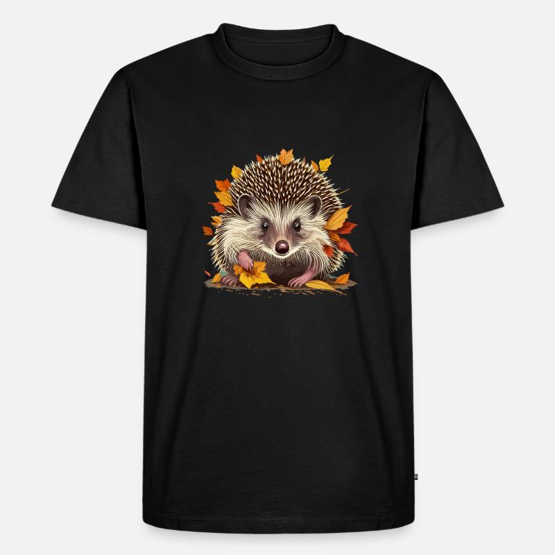 Herbst - Männer Premium Bio T-Shirt - Schwarz