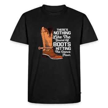 Il n’y a rien de tel que le son de la ligne Boots Danc - T-shirt Premium bio Homme - noir - Devant - Nico (187cm)