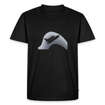 Navette spatiale Spaceship Spacecraft - T-shirt Premium bio Homme - noir - Devant - Nico (187cm)