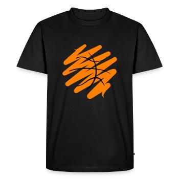 Basketball - Men's Premium Organic T-Shirt - black - Front - Nico (187cm)