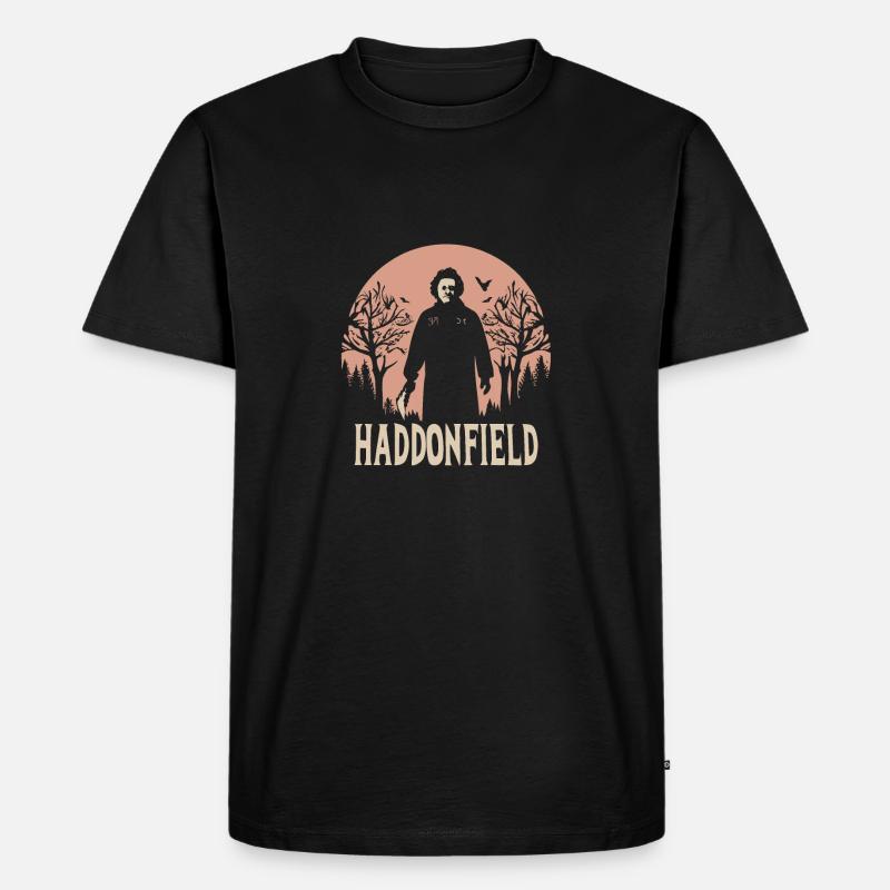 Haddonfield - Männer Premium Bio T-Shirt - Schwarz