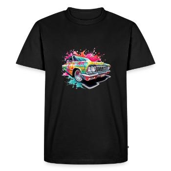 Lowrider coloré - T-shirt Premium bio Homme - noir - Devant - Nico (187cm)
