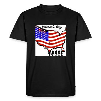 Veterans, veterans, armistice. - Men's Premium Organic T-Shirt - black - Front - Nico (187cm)