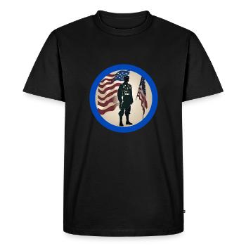Vétérans,ancien combattant,armistice,us army,navy, - T-shirt Premium bio Homme - noir - Devant - Nico (187cm)