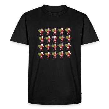 Cool Santa Claus - think differently - Men's Premium Organic T-Shirt - black - Front - Nico (187cm)