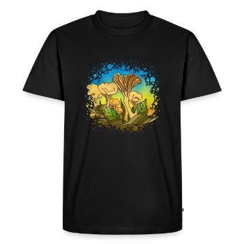 Mycètes - T-shirt Premium bio Homme - noir - Devant - Nico (187cm)