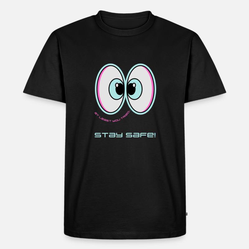 2 - Männer Premium Bio T-Shirt - Schwarz
