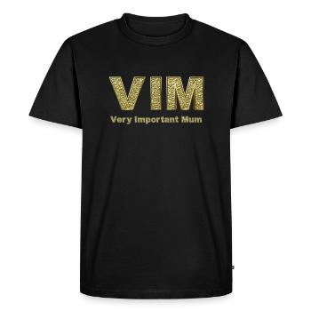 VIM - Maman très importante - T-shirt Premium bio Homme - noir - Devant - Nico (187cm)