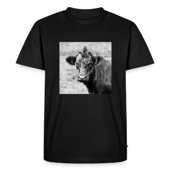 Bétail - T-shirt Premium bio Homme - noir - Devant - Nico (187cm)