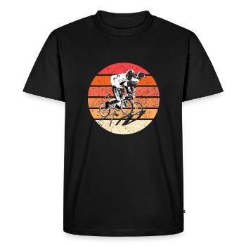 bmx - T-shirt Premium bio Homme - noir - Devant - Nico (187cm)