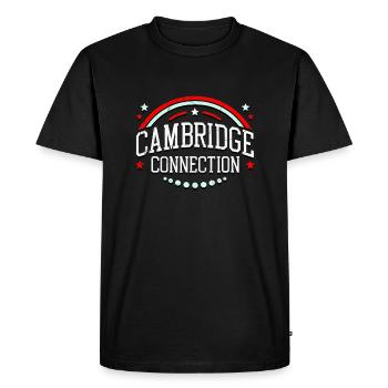 Cambridge Connection - Men's Premium Organic T-Shirt - black - Front - Nico (187cm)