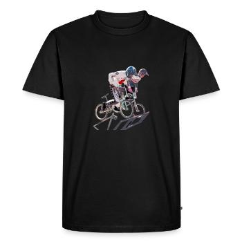 bmx - T-shirt Premium bio Homme - noir - Devant - Nico (187cm)