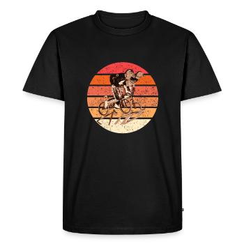 bmx - T-shirt Premium bio Homme - noir - Devant - Nico (187cm)