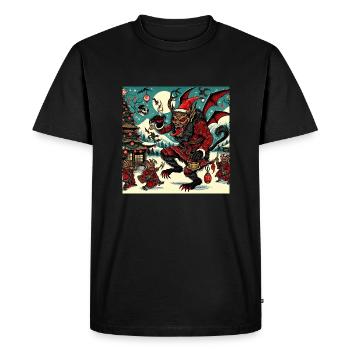 Noël Krampus - T-shirt Premium bio Homme - noir - Devant - Nico (187cm)